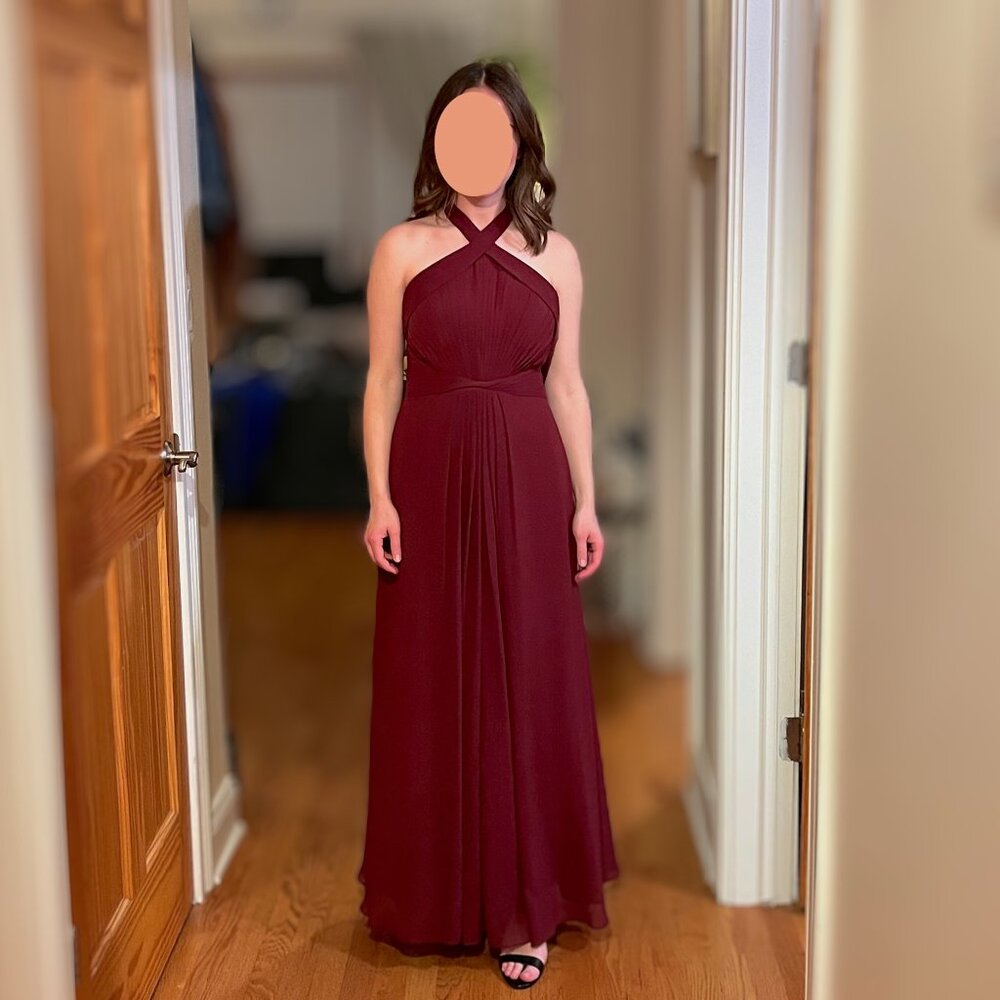 Azazie Bridesmaid Dress Cabernet